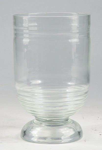 Vaso in vetro lavorato a mano manifattura Art Decò Italia 1940