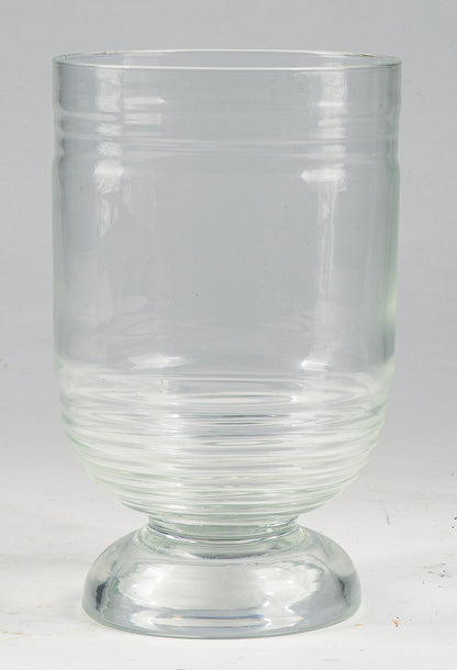 Vaso in vetro lavorato a mano manifattura Art Decò Italia 1940