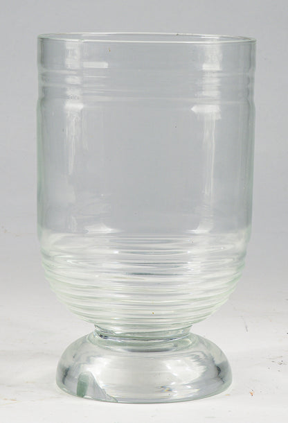 Vaso in vetro lavorato a mano manifattura Art Decò Italia 1940