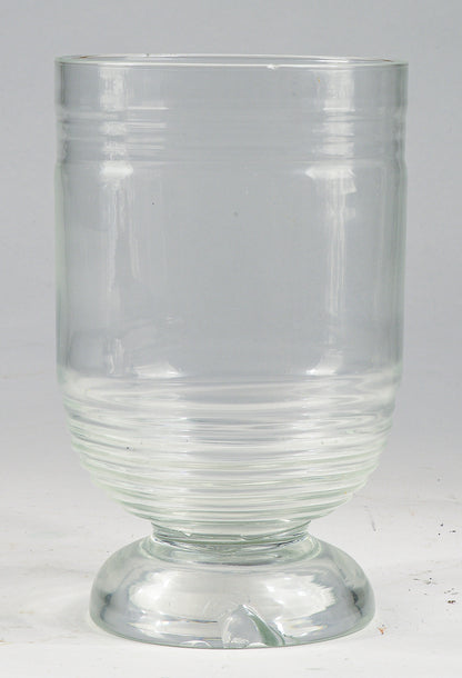 Vaso in vetro lavorato a mano manifattura Art Decò Italia 1940