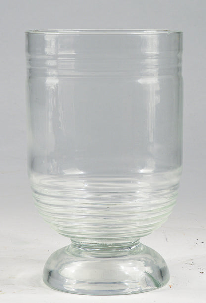 Vaso in vetro lavorato a mano manifattura Art Decò Italia 1940