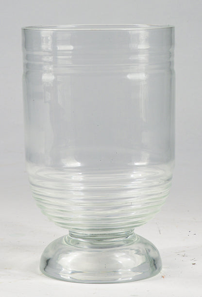 Vaso in vetro lavorato a mano manifattura Art Decò Italia 1940