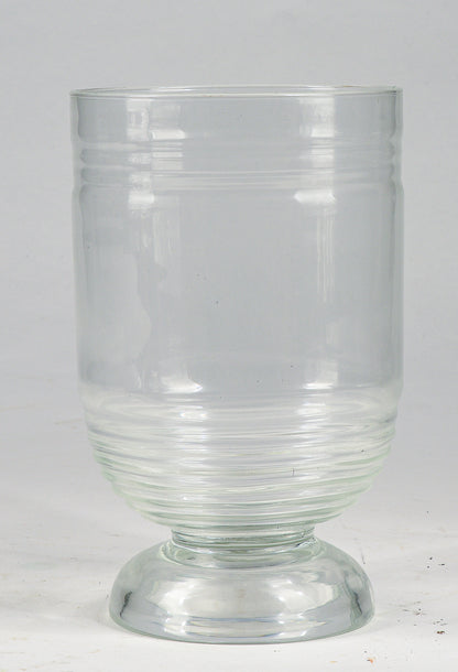Vaso in vetro lavorato a mano manifattura Art Decò Italia 1940