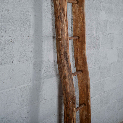 Scala antica in legno  a pioli Italia  XX secolo