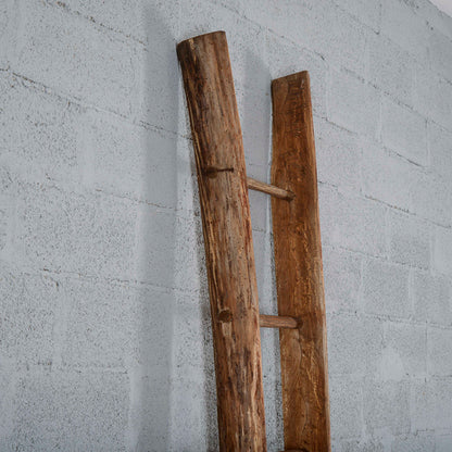 Scala antica in legno  a pioli Italia  XX secolo