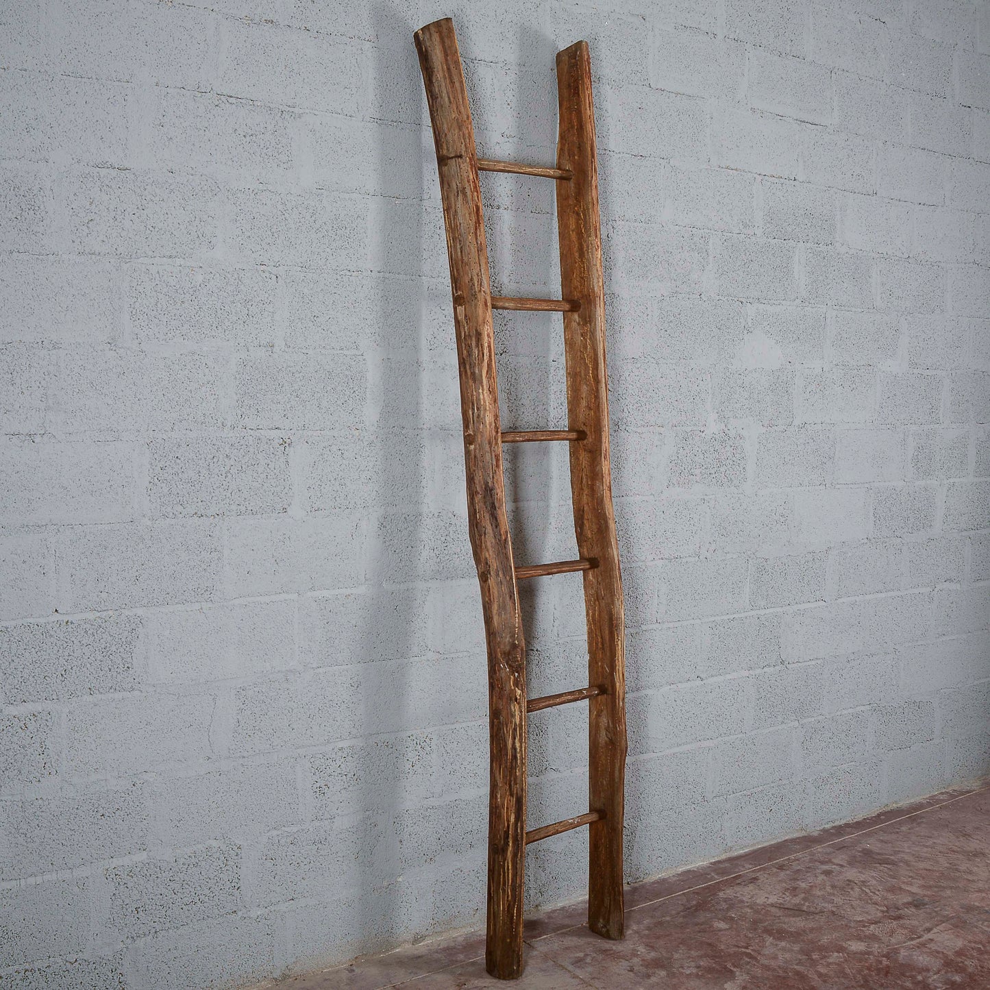 Scala antica in legno  a pioli Italia  XX secolo