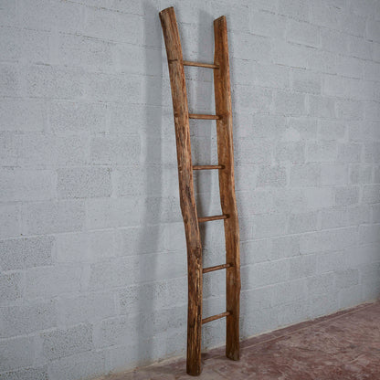 Scala antica in legno  a pioli Italia  XX secolo