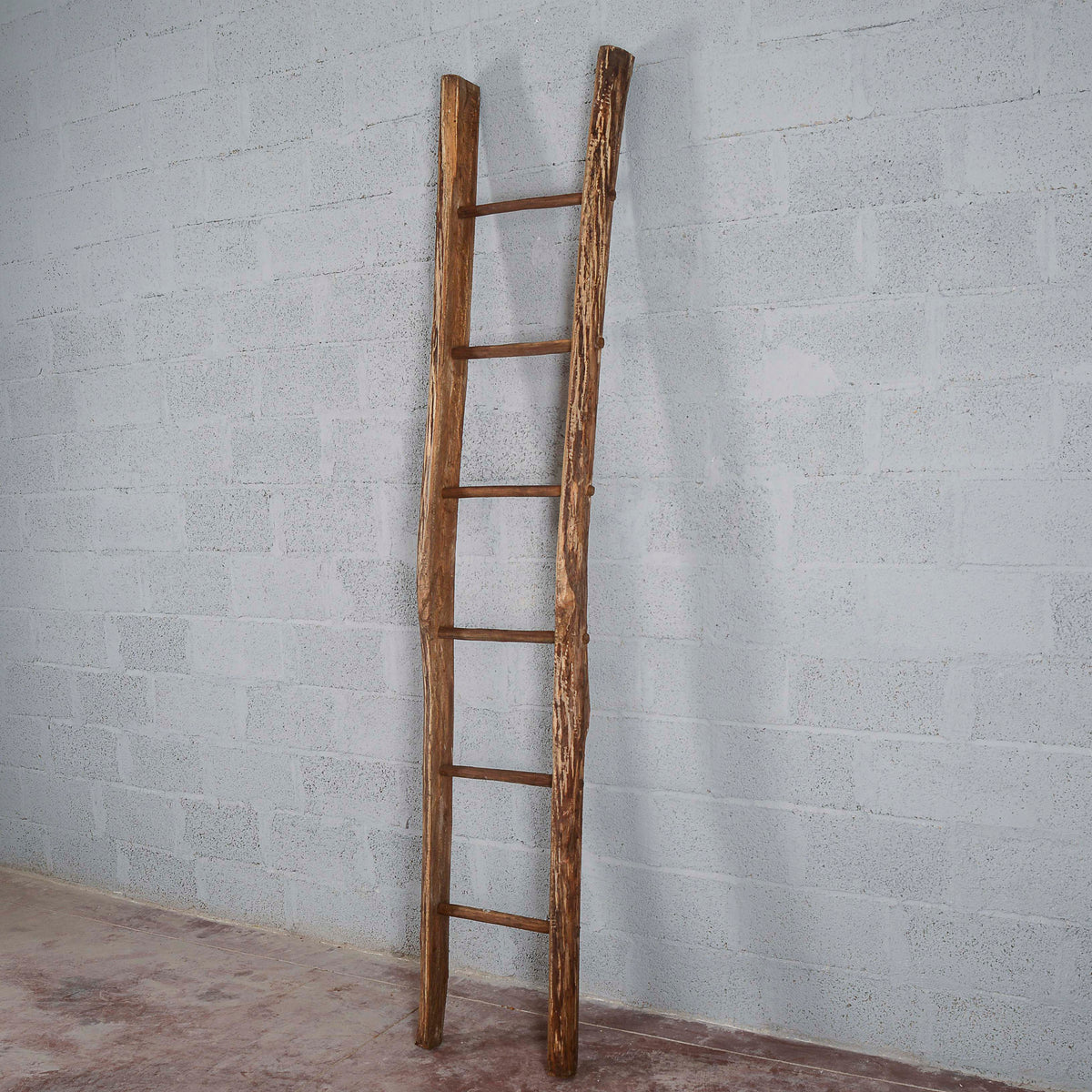 Scala antica in legno  a pioli Italia  XX secolo