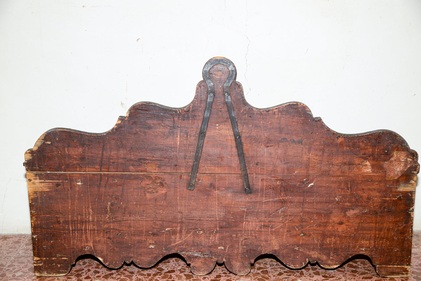 Cassa porta legumi contenitore in abete massello epoca 800