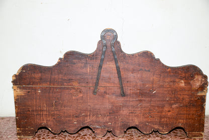 Cassa porta legumi contenitore in abete massello epoca 800
