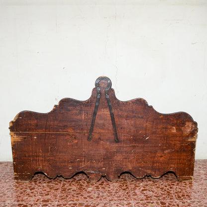 Cassa porta legumi contenitore in abete massello epoca 800