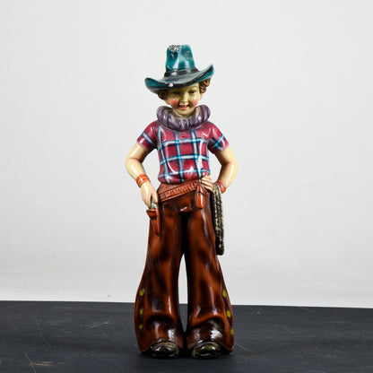 Statua scultura in gesso cowboy marcato ILPA 1960