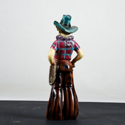 Statua scultura in gesso cowboy marcato ILPA 1960