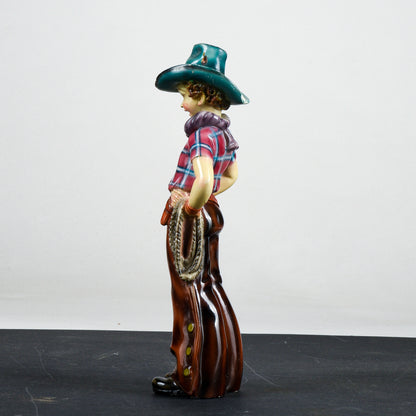 Statua scultura in gesso cowboy marcato ILPA 1960