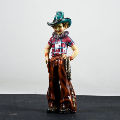 Statua scultura in gesso cowboy marcato ILPA 1960