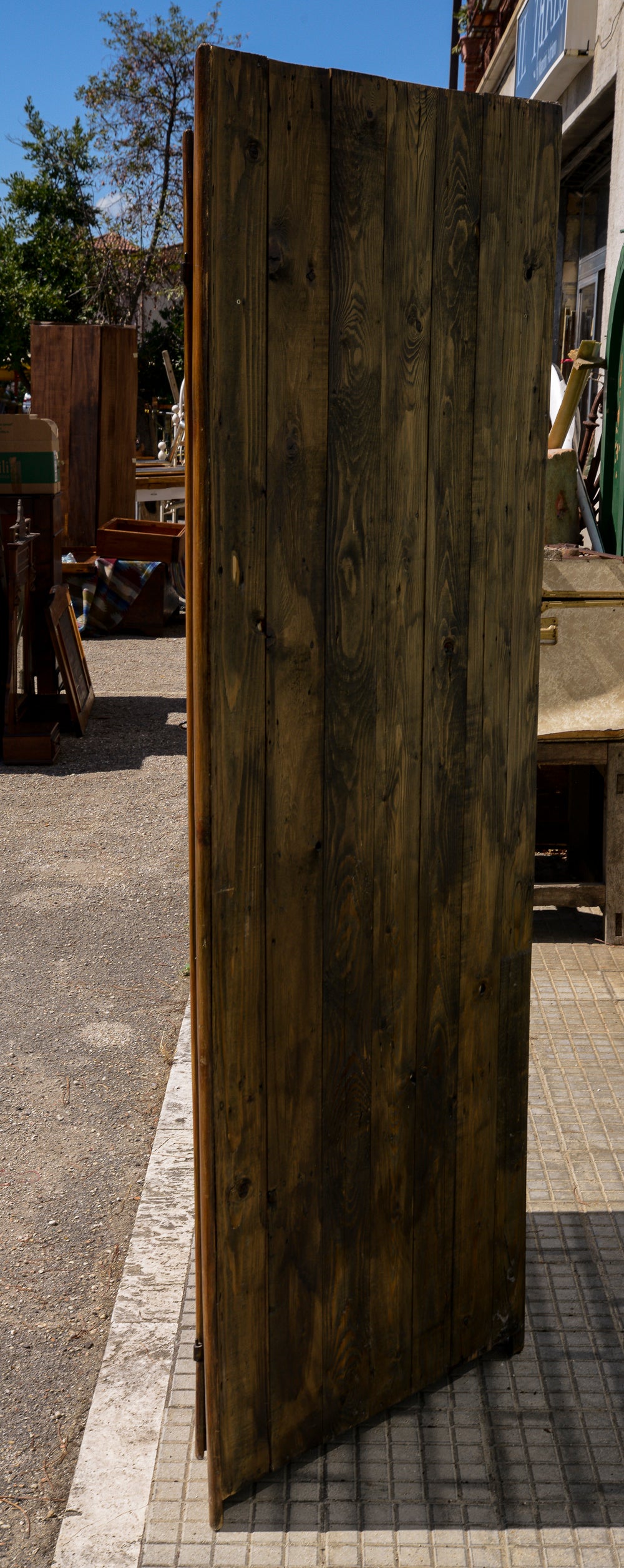 Angoliera in legno di abete a due ante epoca primo 900