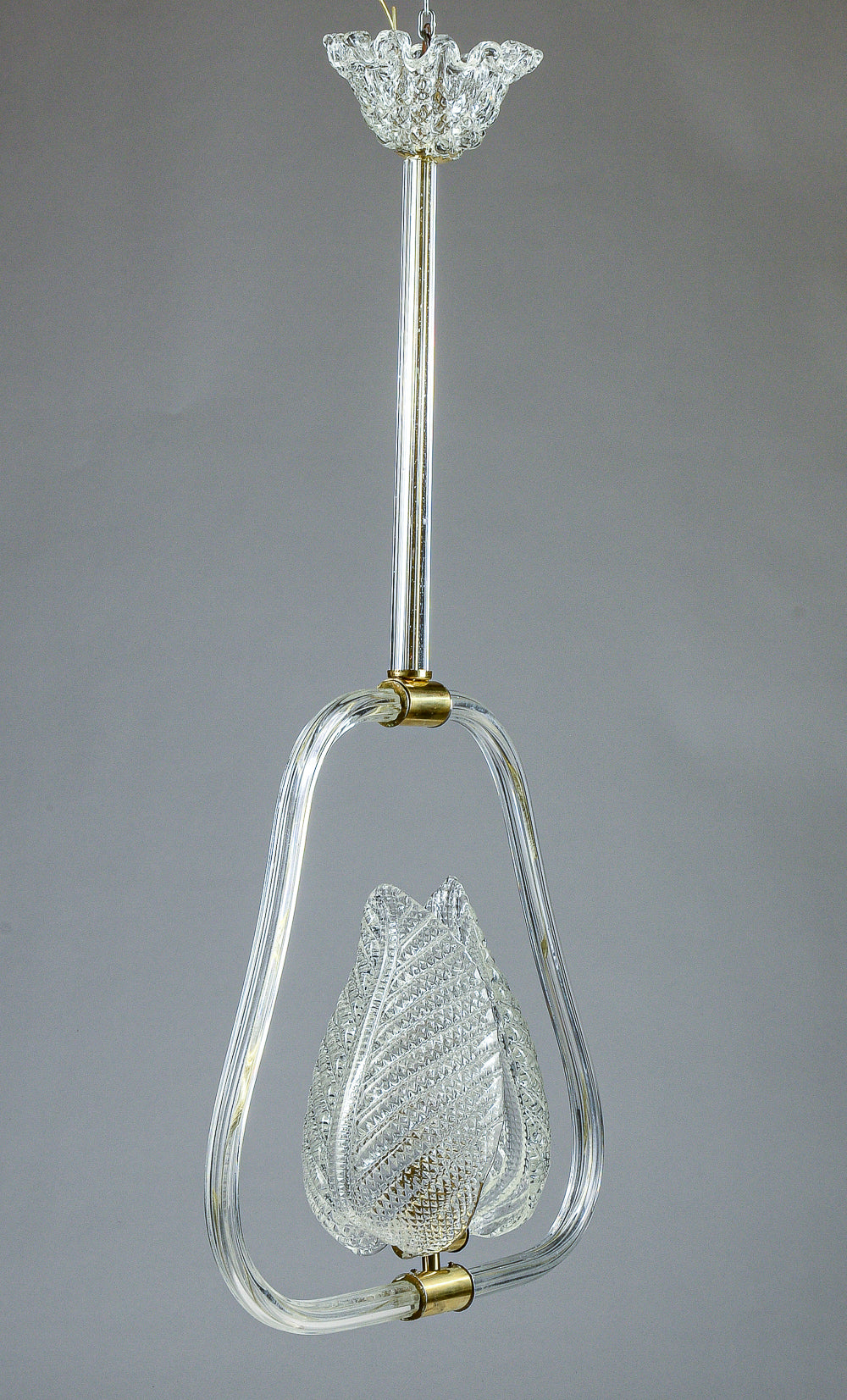 lampadario murano bianco con foglie