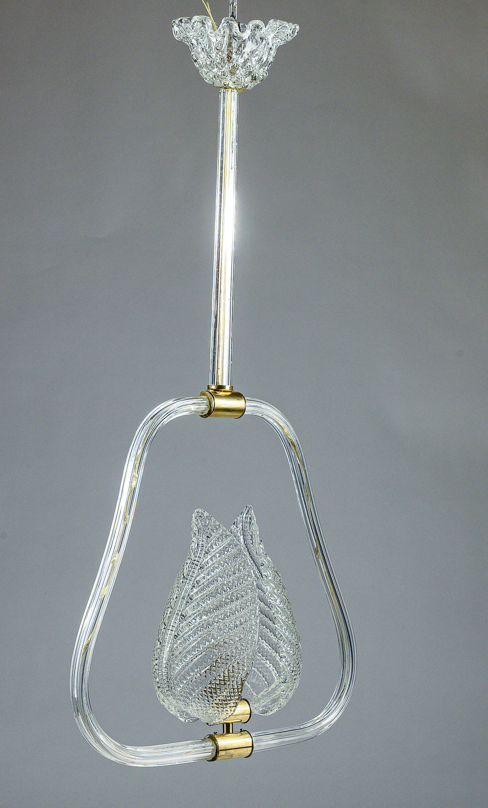 lampadario murano bianco con foglie