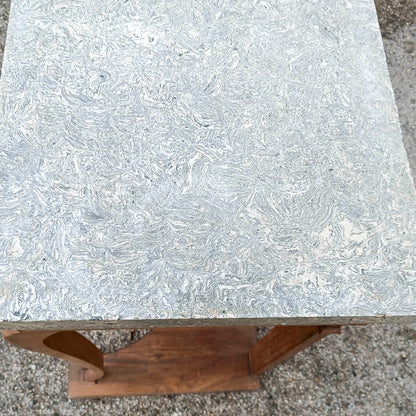 consolle in legno con piano in scagliola epoca primo 800
