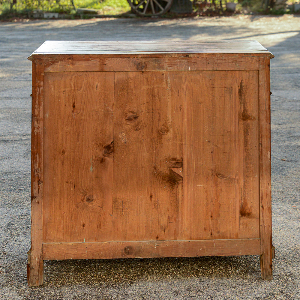 Credenza cassetto e 2 ante in legno di abete laccato Italia epoca 1800