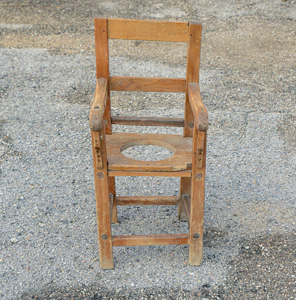 Sedia comoda wc da bambino abete  Italia epoca primo 800