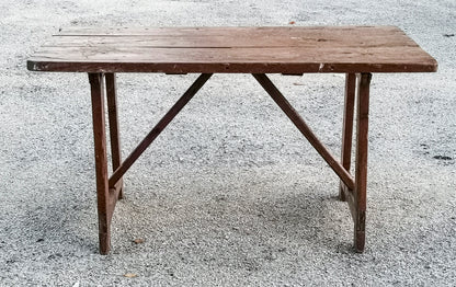 Tavolino rustico antico a capretta epoca 1700