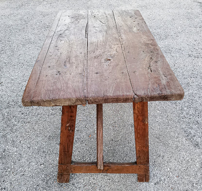 Tavolino rustico antico a capretta epoca 1700