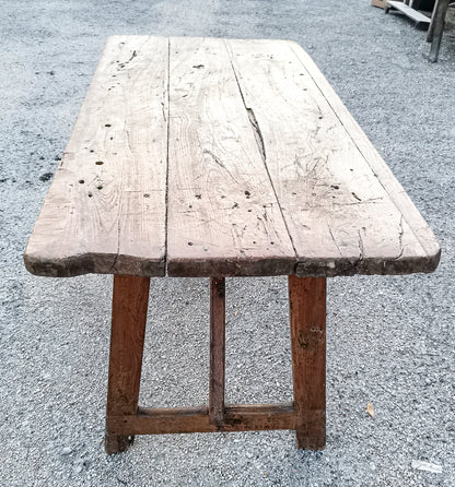 Tavolino rustico antico a capretta epoca 1700