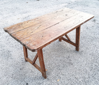 Tavolino rustico antico a capretta epoca 1700