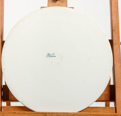 Piatto sottopiatto in ceramica smaltata firmato Soc. Cer  Richard