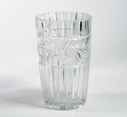 vaso in cristallo molato