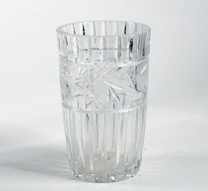 vaso in cristallo molato