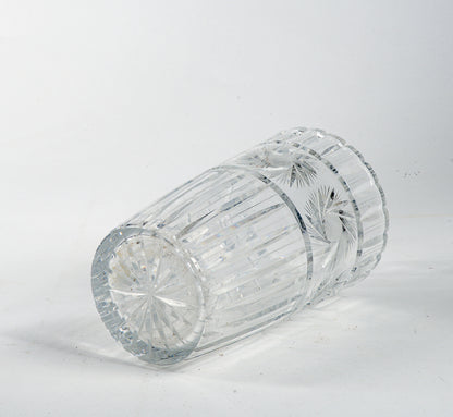 vaso in cristallo molato