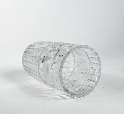 vaso in cristallo molato