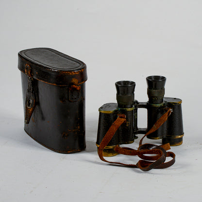 Binocolo con custodia marcato AFSA Paris  metà del 1900