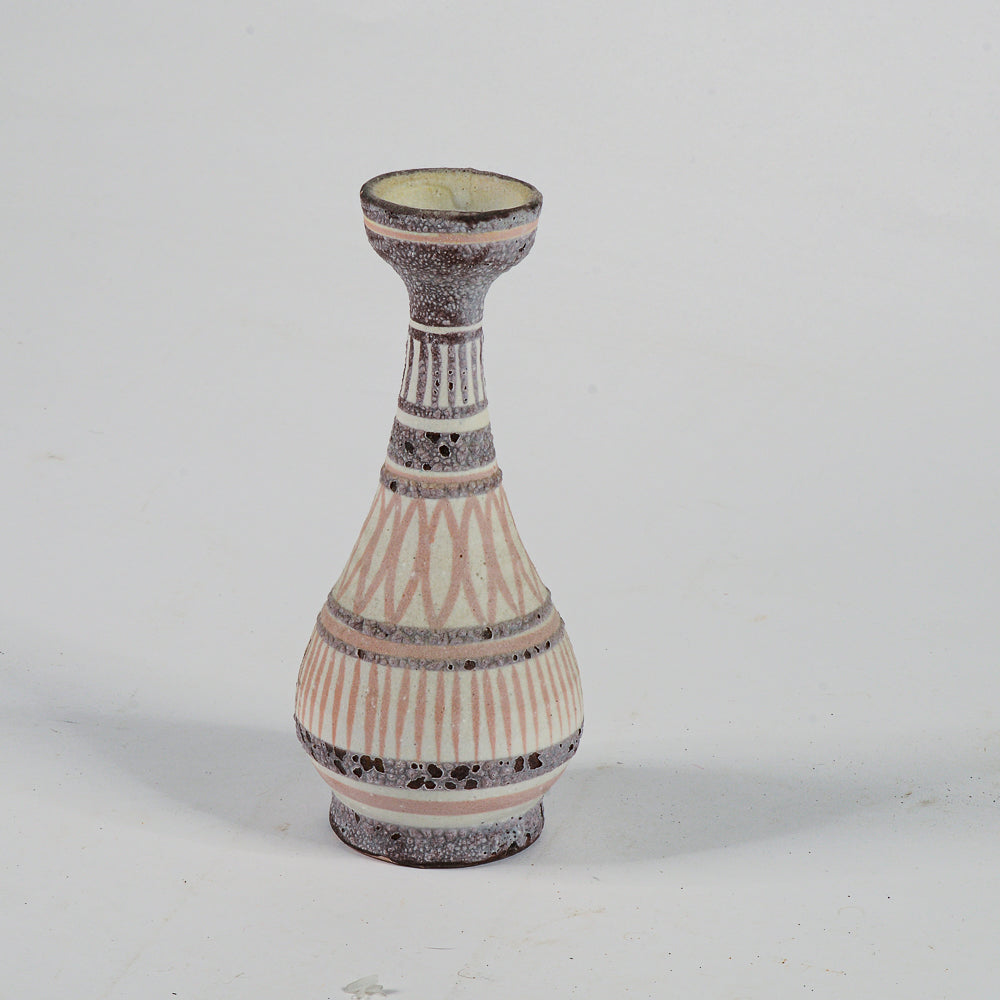 Vasetto anfora  marcata C.A.S. ceramica Vietri produzione anni 1990