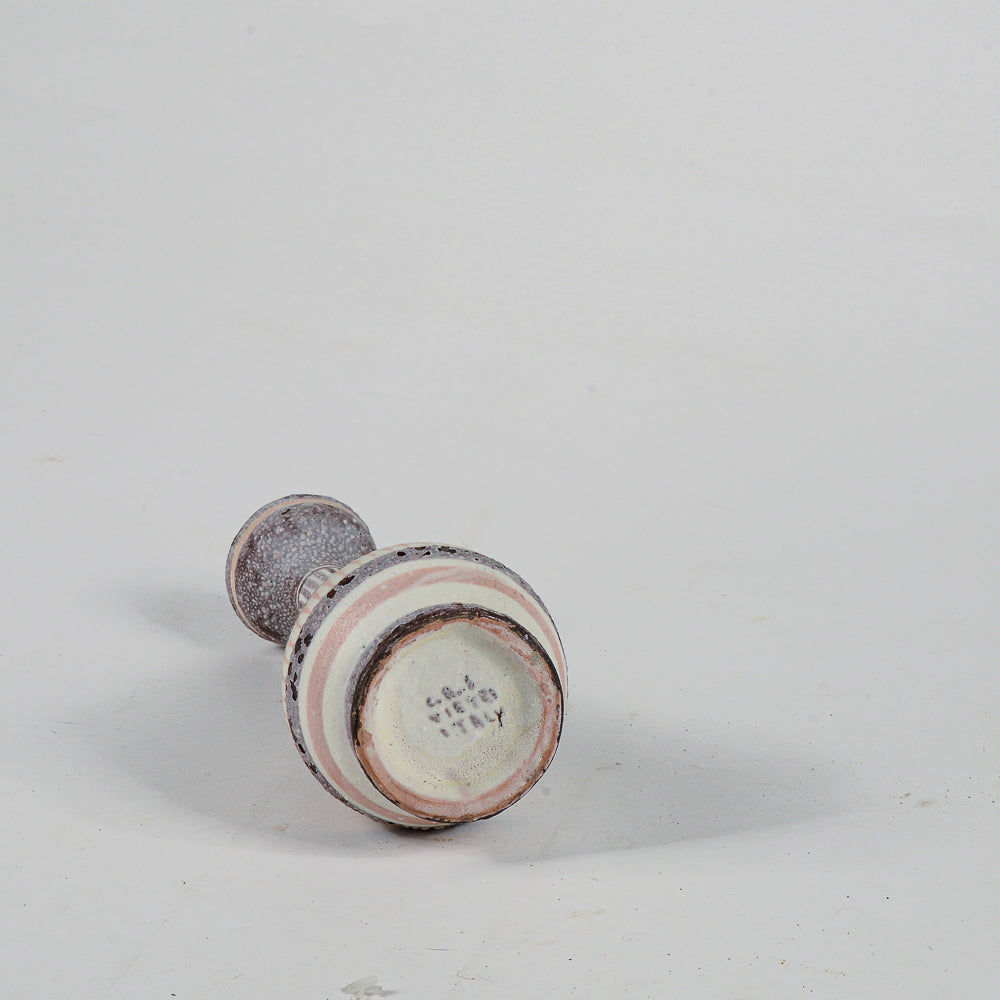 Vasetto anfora  marcata C.A.S. ceramica Vietri produzione anni 1990