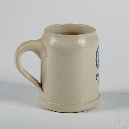 boccale birra in terracotta pubblicita pubblicitario ditta paulaner Munchen firmato made in west germany