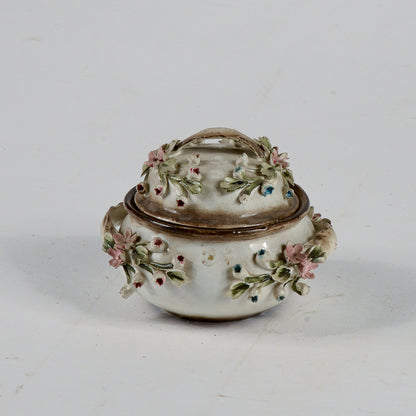 satola decorazione ceramica in terracottta marchio capodimonte