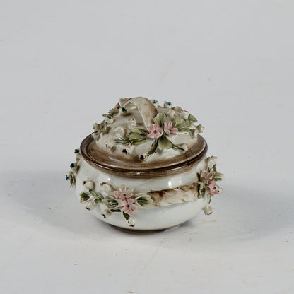 satola decorazione ceramica in terracottta marchio capodimonte