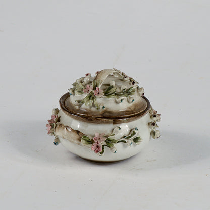 satola decorazione ceramica in terracottta marchio capodimonte