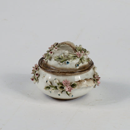 satola decorazione ceramica in terracottta marchio capodimonte