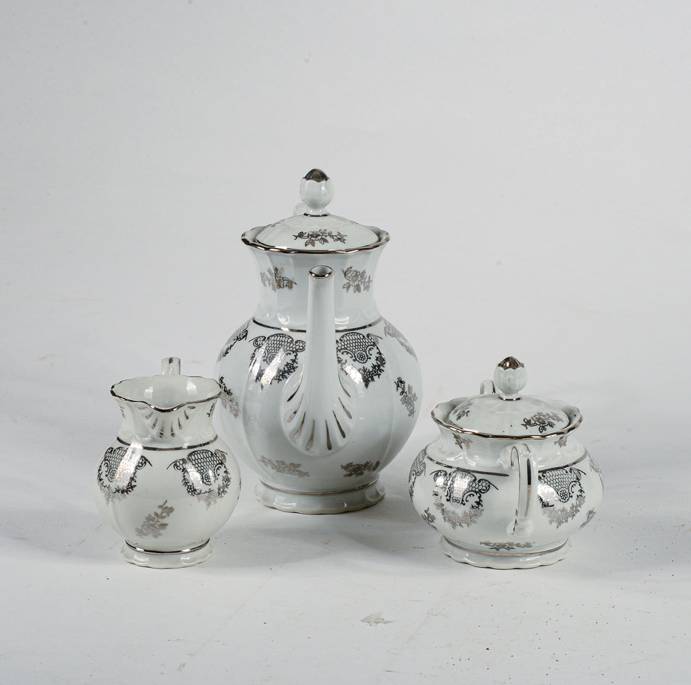 Set da the teiera zuccheriera lattiera firmate Forma Bavaria Richard Ginori  1960