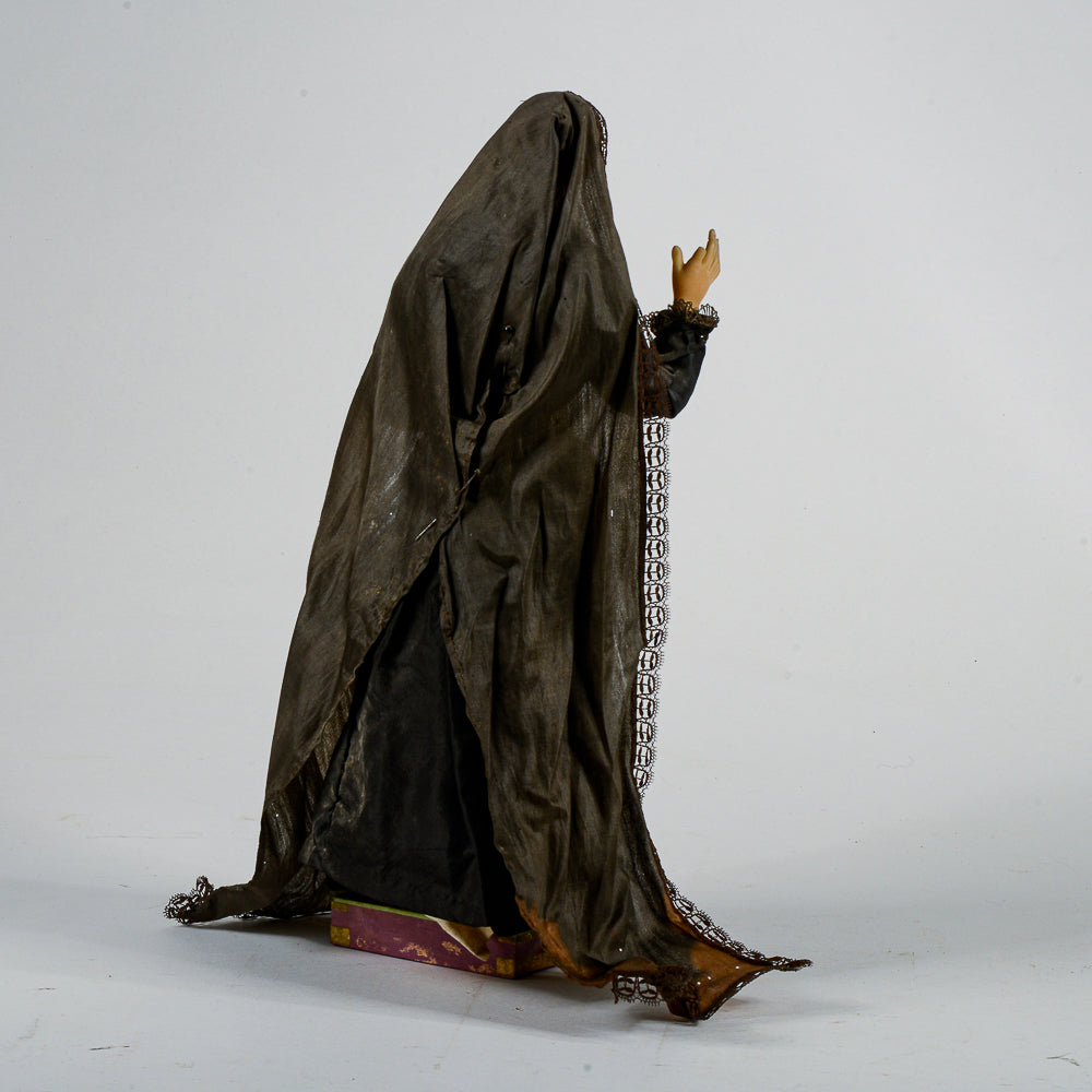 Statua scultura votiva Madonna addolorata realizzata in cera