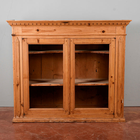 Credenza parte sopra in abete Italia fine XIX secolo
