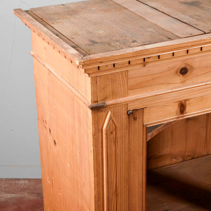Credenza parte sopra in abete Italia fine XIX secolo