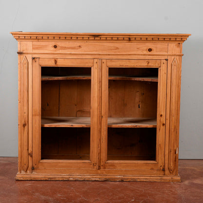 Credenza parte sopra in abete Italia fine XIX secolo