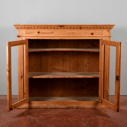 Credenza parte sopra in abete Italia fine XIX secolo