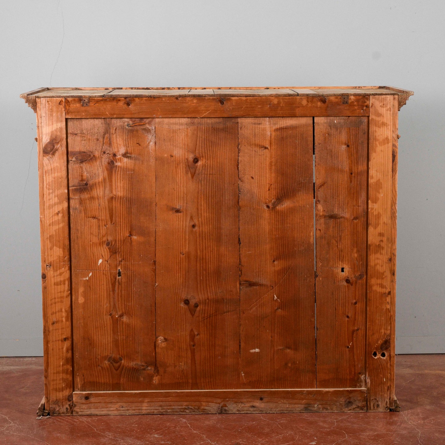 Credenza parte sopra in abete Italia fine XIX secolo