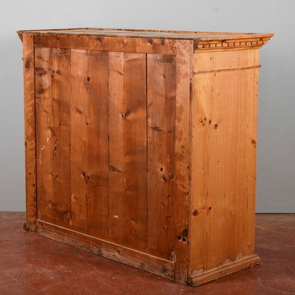 Credenza parte sopra in abete Italia fine XIX secolo
